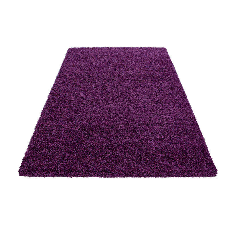 Hochflor Teppich, Life Shaggy 1500, lila, rechteckig, Höhe 30mm