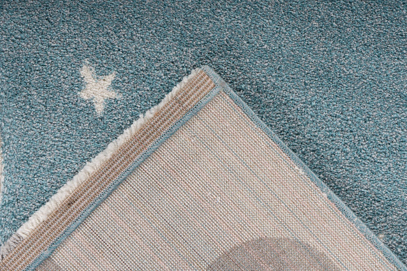 Kinderteppich, Leonora, blau, rechteckig, Höhe 16mm