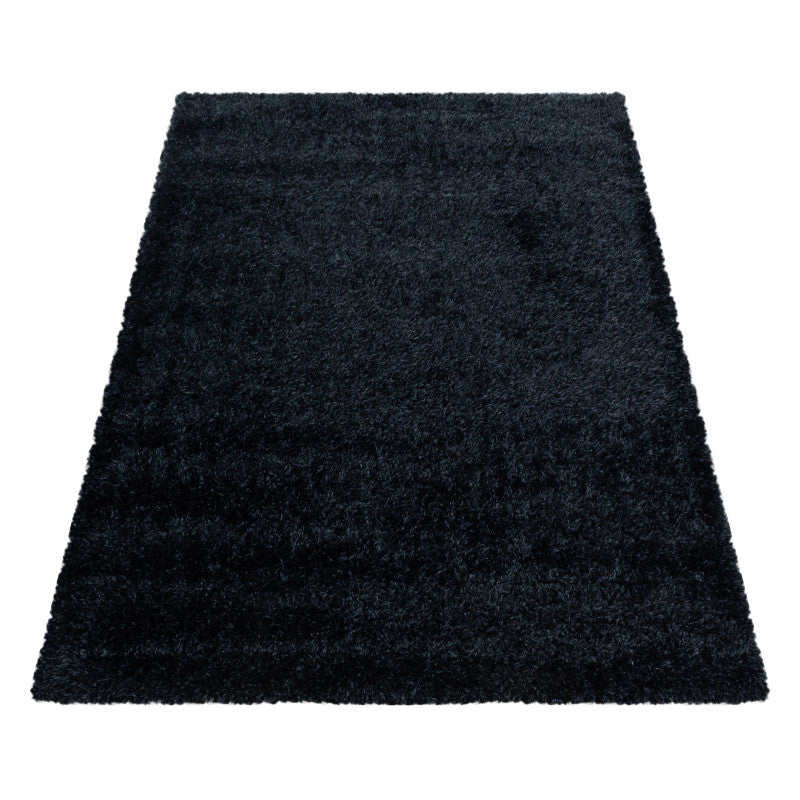 Hochflor Teppich, Brilliant Shaggy 4200, schwarz, rechteckig, Höhe 50mm
