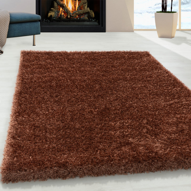 Hochflor Teppich, Brilliant Shaggy 4200, copper, rechteckig, Höhe 50mm