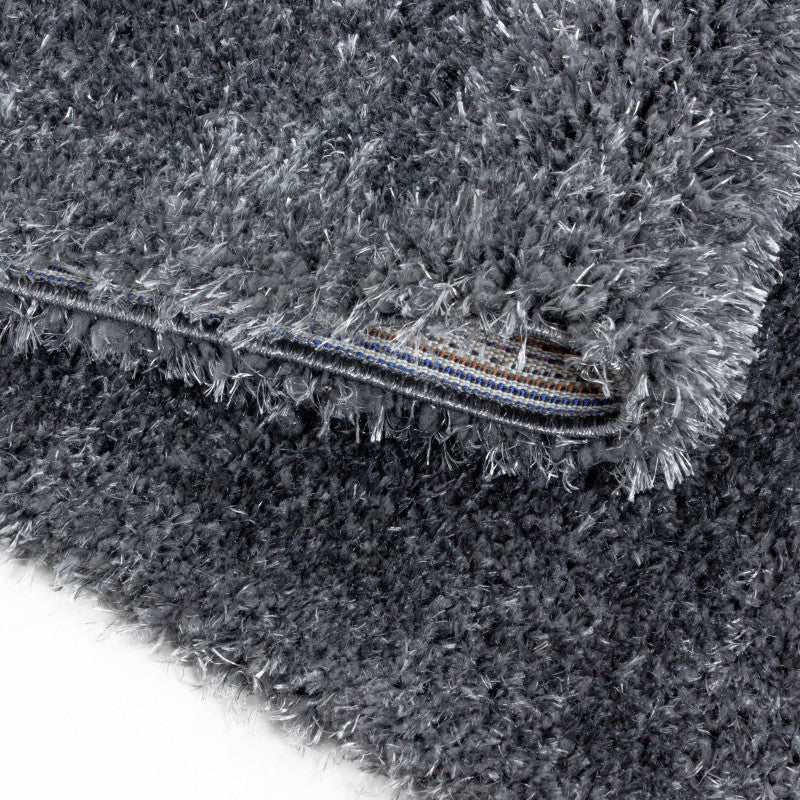 Runder Teppich, Brilliant Shaggy 4200, grau, rund, Höhe 50mm