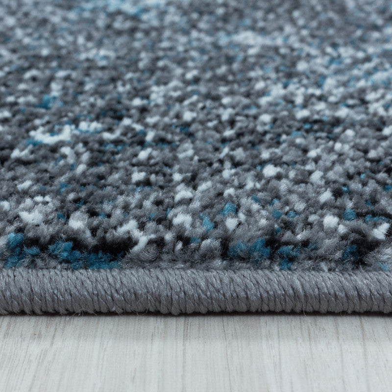 Kurzflor Teppich, Ottawa 4203, blau, rechteckig, Höhe 8mm