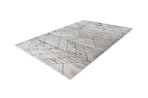 Kurzflor Teppich, Lorin 325, grau/multi, rechteckig, Höhe 10mm