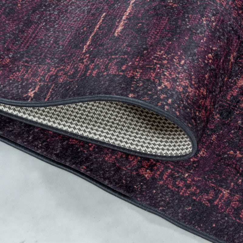 Waschbarer Teppich, Fiesta 4304, rot, rechteckig, Höhe 5mm