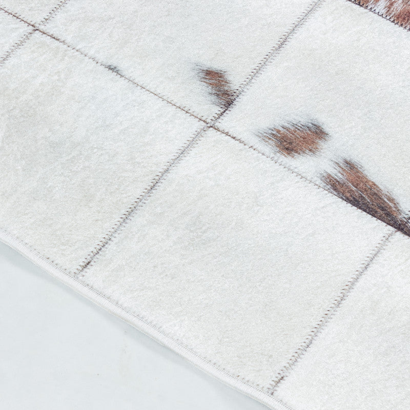 Waschbarer Teppich, Fiesta 4306, weiß, rechteckig, Höhe 5mm