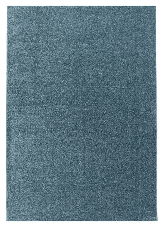 Kurzflor Teppich, Rio 4600, blau, rechteckig, Höhe 10mm
