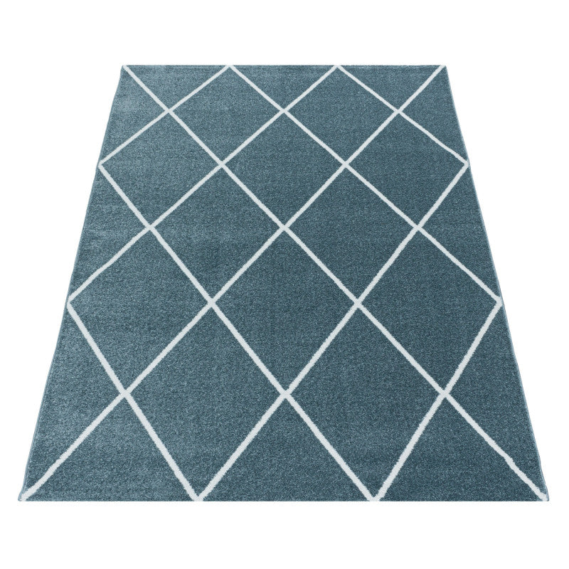 Hochflor Teppich, Rio 4601, blau, rechteckig, Höhe 11mm