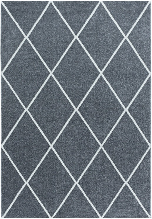Hochflor Teppich, Rio 4601, silber, rechteckig, Höhe 11mm