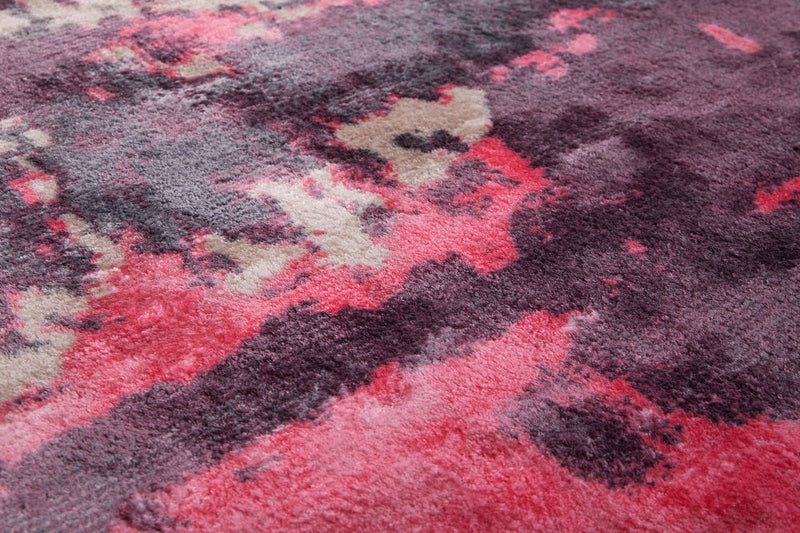 Hochflor Vintage Teppich, Ozean 190, rot/beige/anthrazit, rechteckig, Höhe 17mm