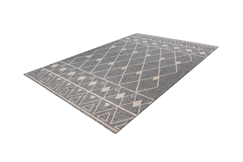 Kurzflor Teppich, Rhombus 325, grau/beige, rechteckig, Höhe 10mm