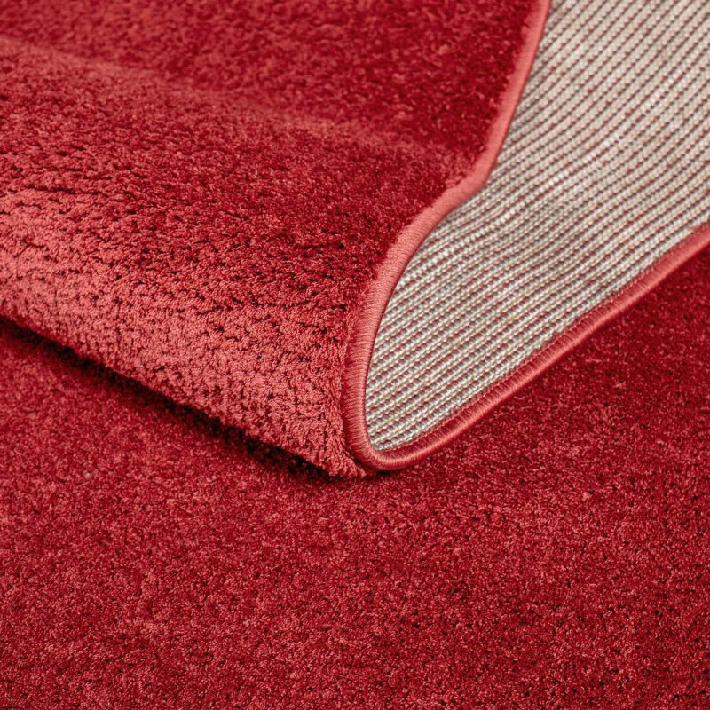 Runder Teppich, Softshine 2236, rot, rund, Höhe 14mm
