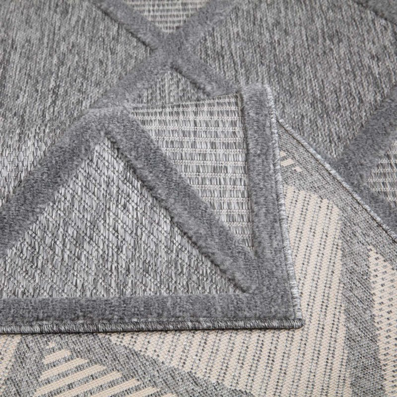 Kurzflor Teppich, Santorini 457, anthrazit, rechteckig, Höhe 5mm