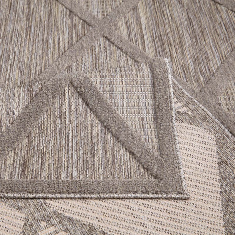 Kurzflor Teppich, Santorini 457, braun, rechteckig, Höhe 5mm