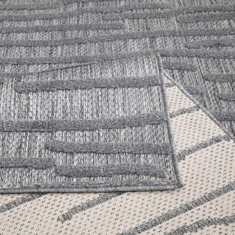 Kurzflor Teppich, Santorini 450, anthracite, rechteckig, Höhe 5mm