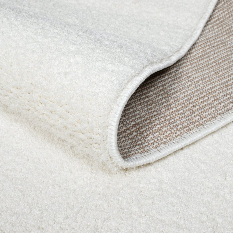 Runder Teppich, Softshine 2236, weiß, rund, Höhe 14mm