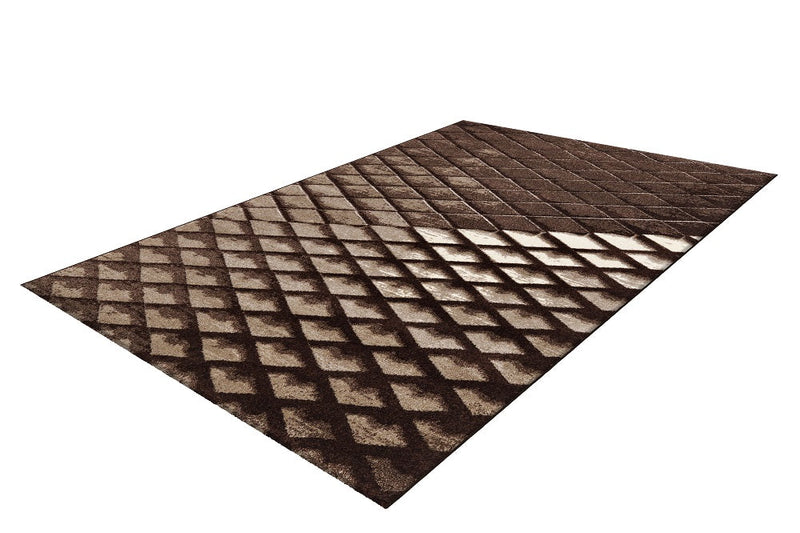 Kurzflor Vintage Teppich, Moose 4800, braun, rechteckig, Höhe 18mm