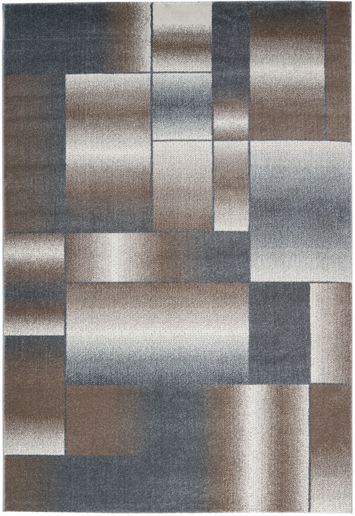 Vintage Teppich, Broadway 300, braun/grau, rechteckig, Höhe 15mm