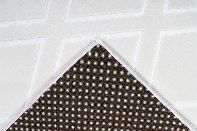 Kurzflor Vintage Teppich, Aero 1800, weiß, rechteckig, Höhe 7mm