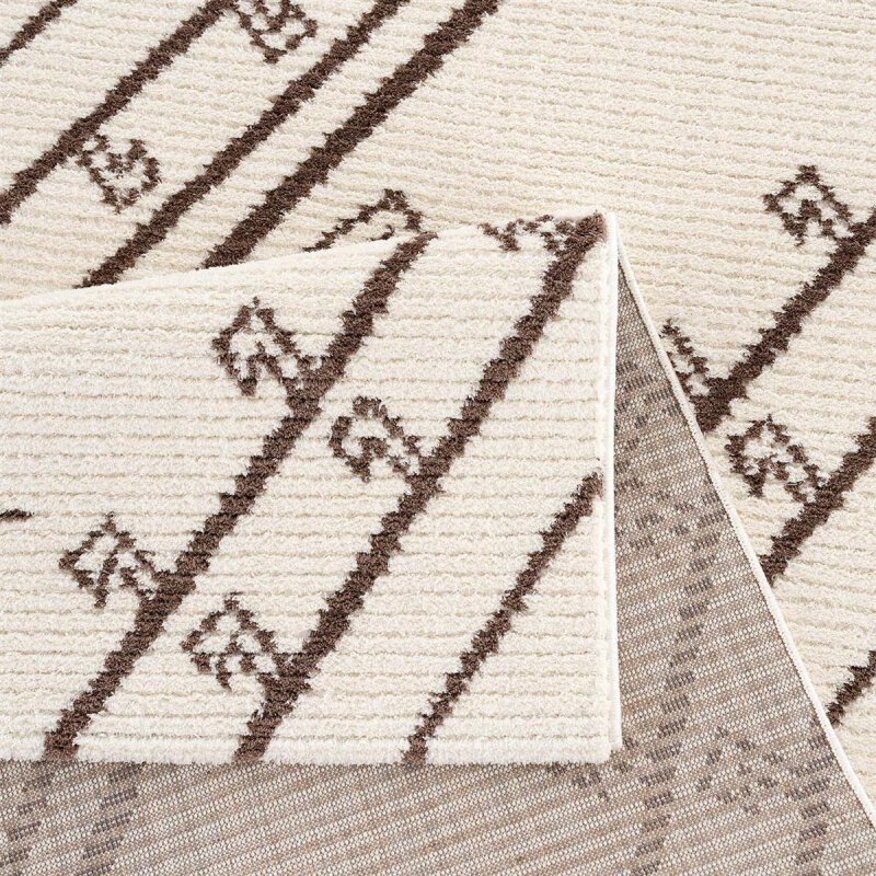 Kurzflor Teppich, April 2291, creme, rechteckig, Höhe 10mm