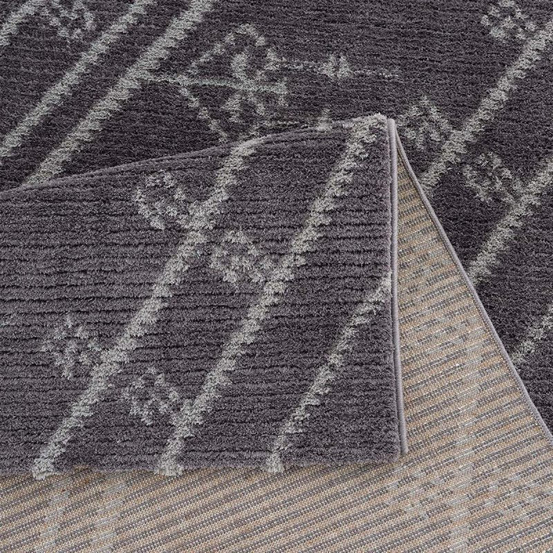 Kurzflor Teppich, April 2291, grau, rechteckig, Höhe 10mm