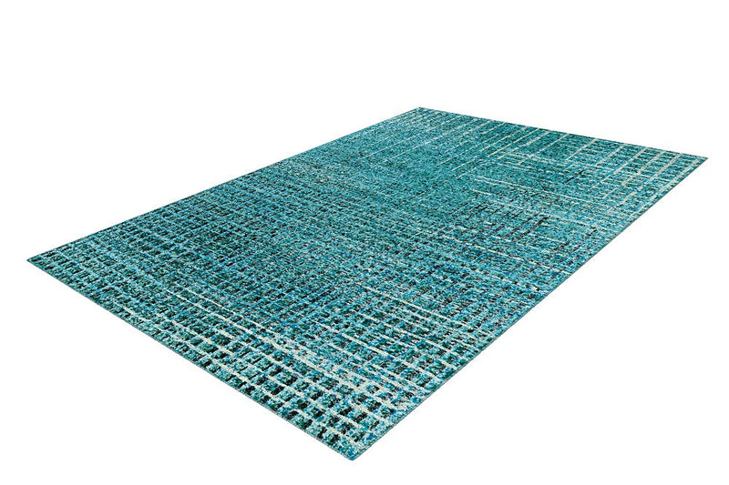 Kurzflor Vintage Teppich, Topat 5040, türkis, rechteckig, Höhe 16mm