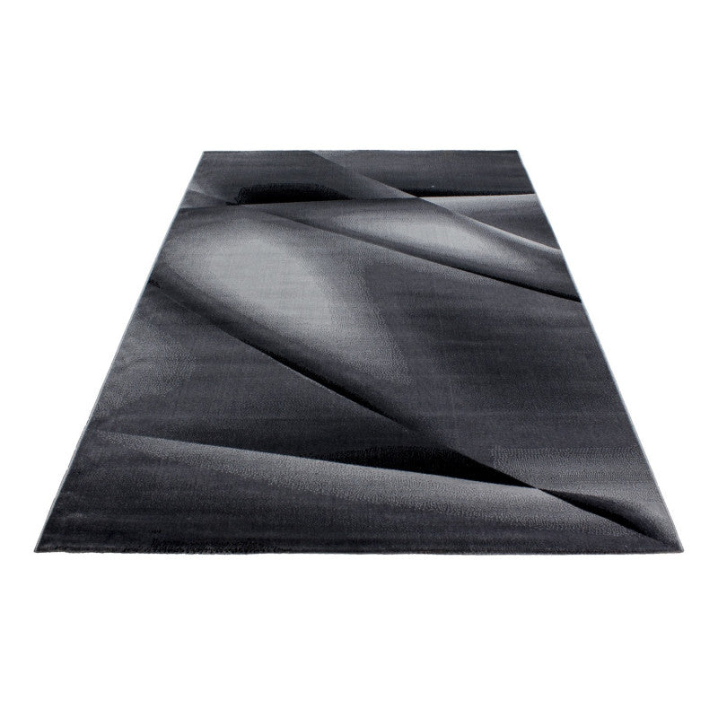 Kurzflor Teppich, Miami 6590, schwarz, rechteckig, Höhe 12mm