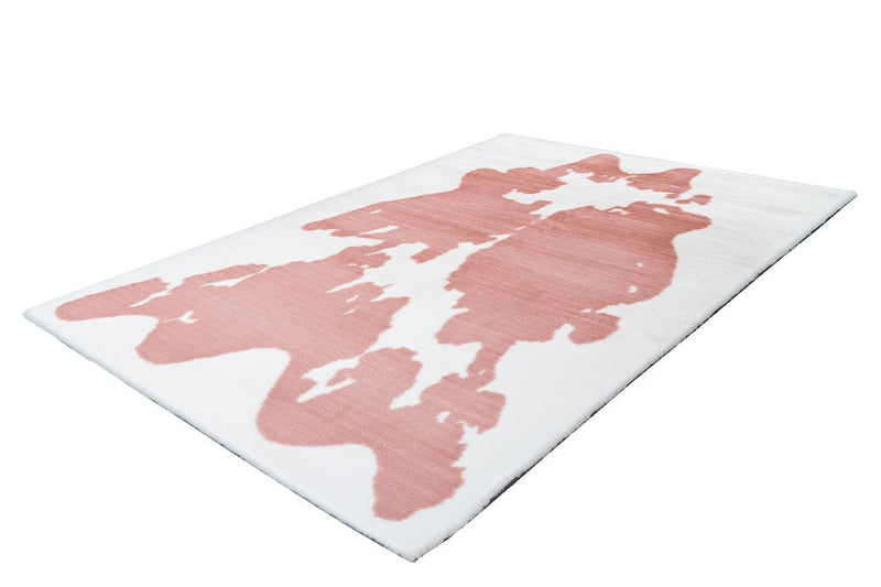 Hochflor Teppich, Tibar Animals 500, rosa/weiß, rechteckig, Höhe 30mm