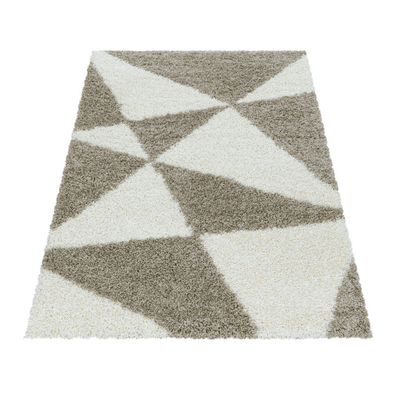 Hochflor Teppich,Tango Shaggy 3101, beige, rechteckig, Höhe 50mm