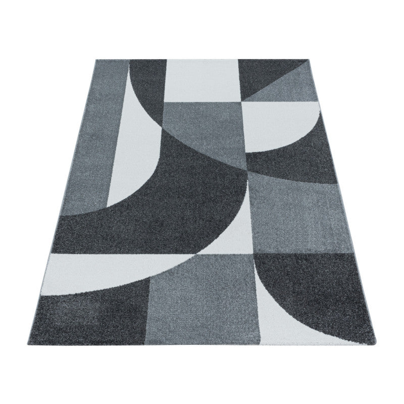Kurzflor Teppich, Efor 3711, grau, rechteckig, Höhe 12mm