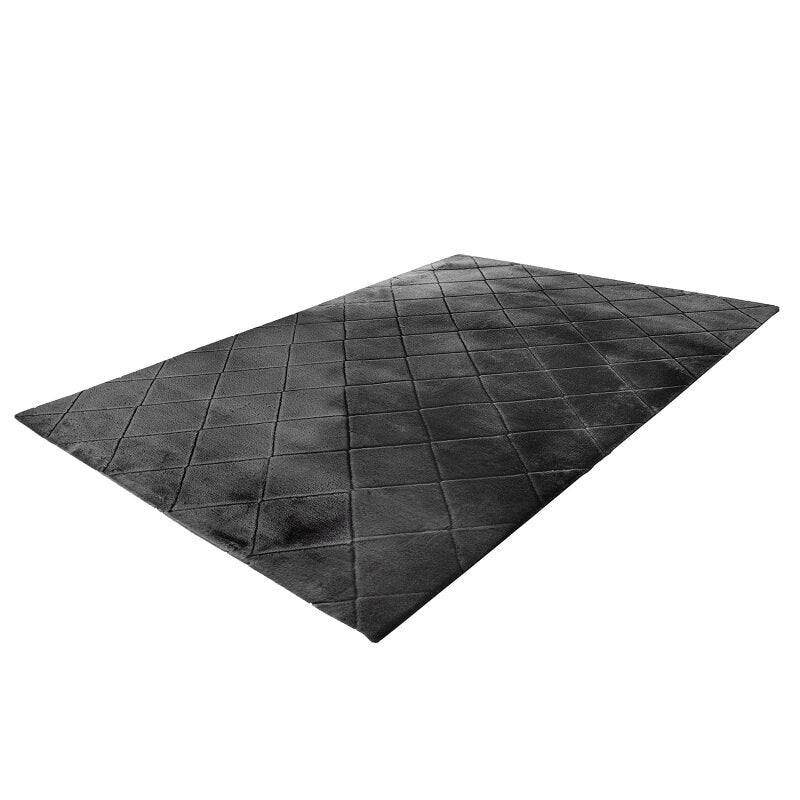 Hochflor Teppich, Moment 600 graphit, rechteckig, Höhe 31mm