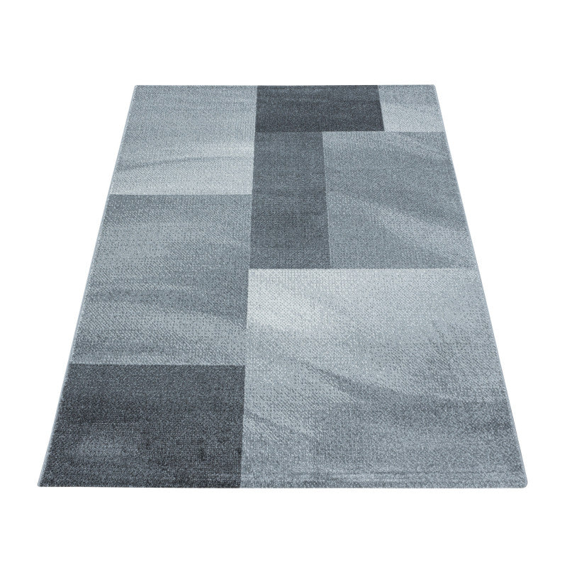 Kurzflor Teppich, Efor 3712, grau, rechteckig, Höhe 12mm