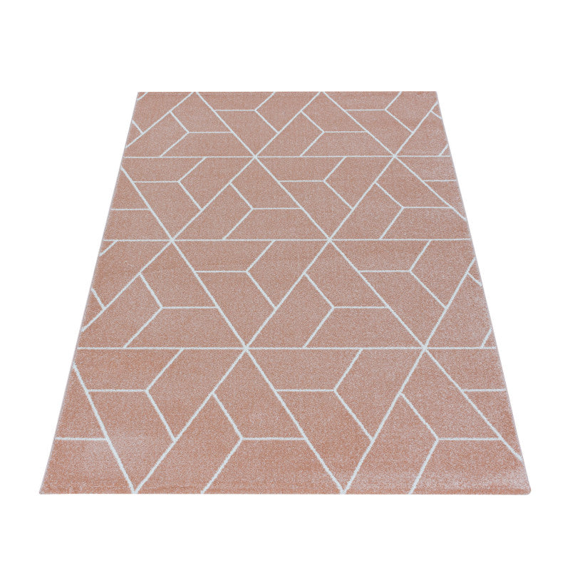 Kurzflor Teppich, Efor 3715, rose, rechteckig, Höhe 12mm