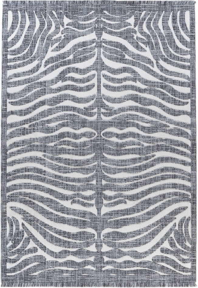 Kurzflor Teppich, Sarai 325, grau, rechteckig, Höhe 10mm