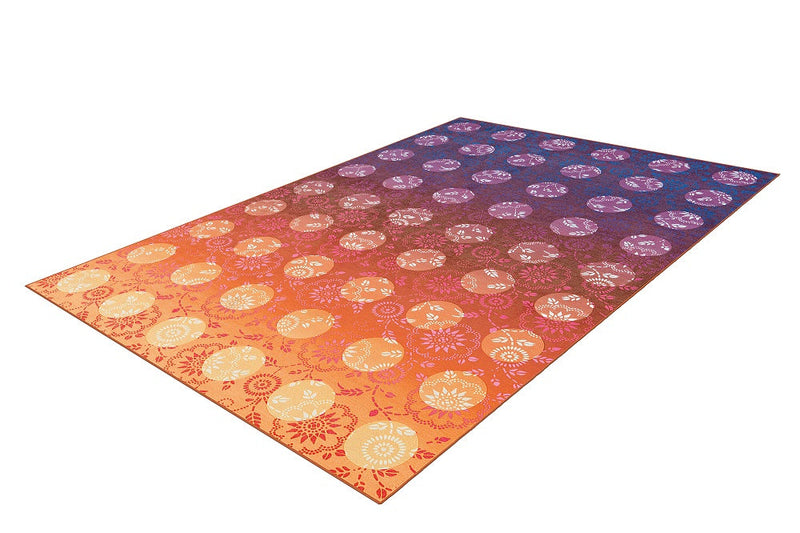 Kurzflor Teppich, Kult 222, violett/orange, rechteckig, Höhe 9mm