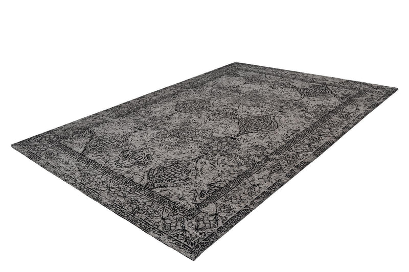 Kurzflor Teppich, Boutin 300, grau/schwarz, rechteckig, Höhe 10mm