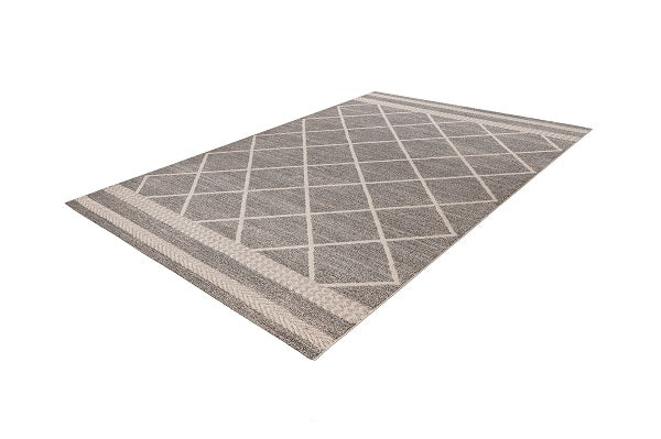 Kurzflor Teppich, Rhombus 225, braun/beige, rechteckig, Höhe 10mm