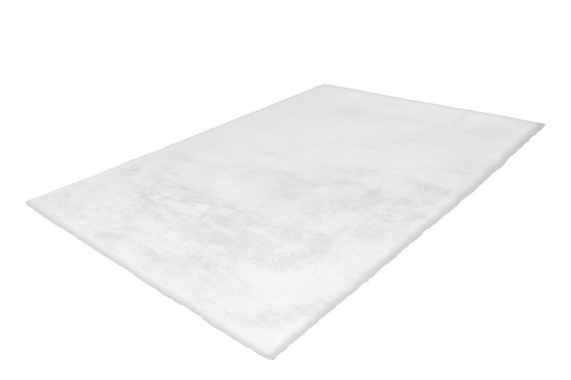 Hochflor Teppich, Tibar 100, weiß, rechteckig, Höhe 45mm