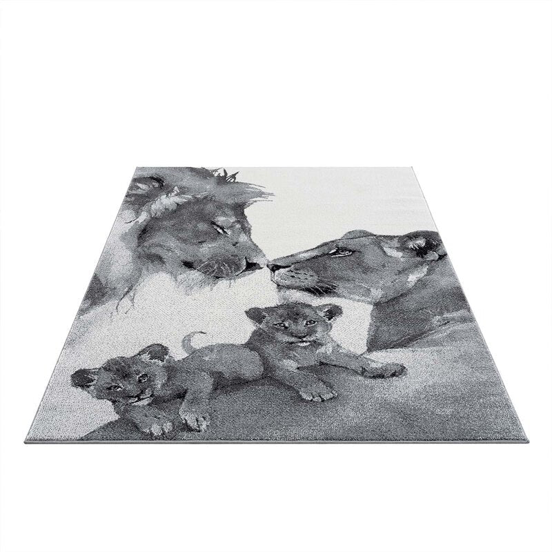 Kinderteppich, Savanna 9369, grau, rechteckig, kurzflor Höhe 11mm