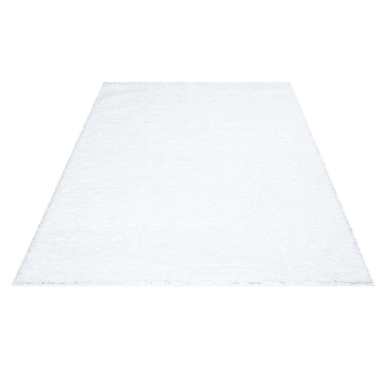 Hochflor Teppich, City Shaggy 500, weiß, rechteckig, Höhe 30mm