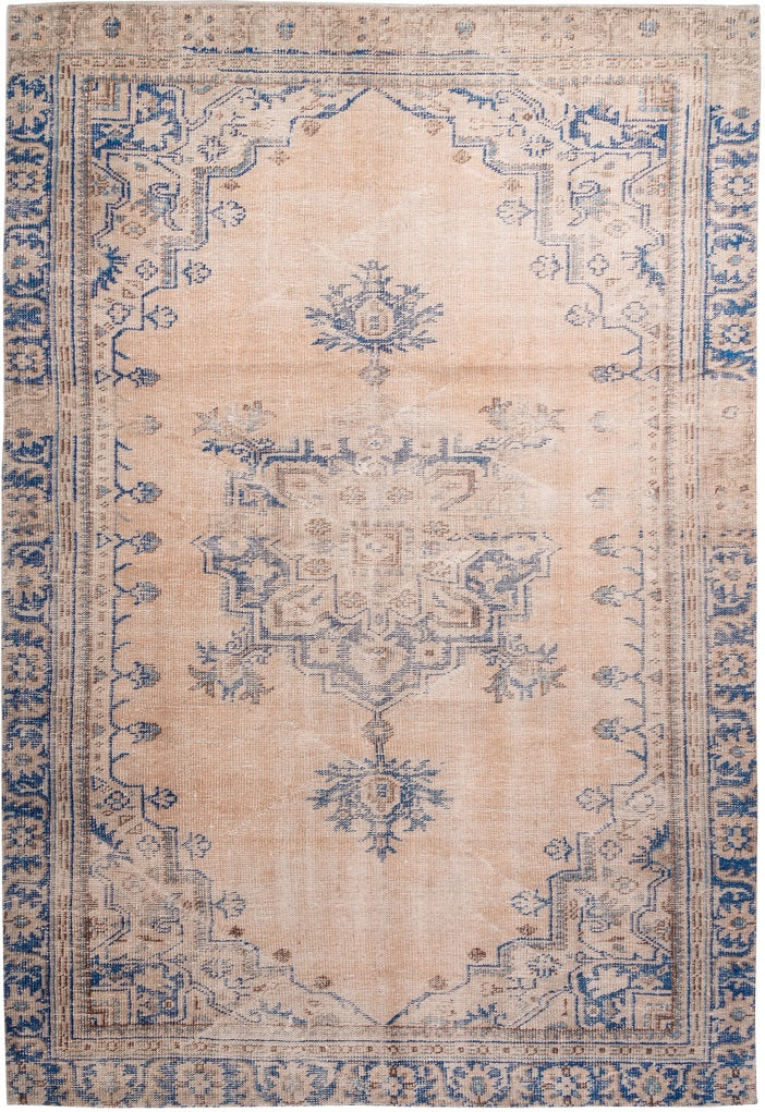 Kurzflor Vintage Teppich, Strike 8604, blau, rechteckig, Höhe 9mm