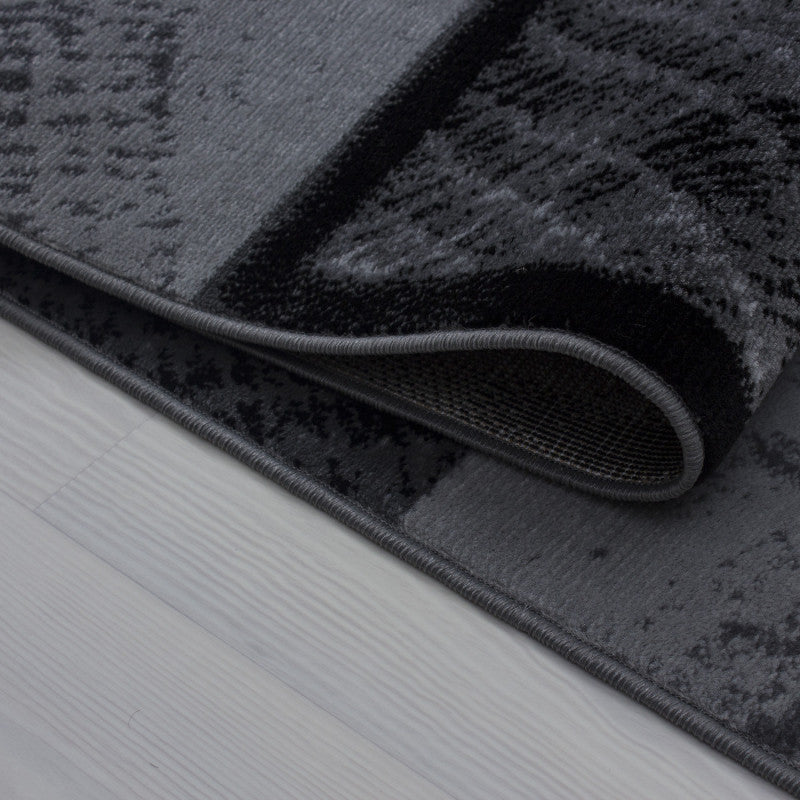 Kurzflor Teppich, Plus 8003, schwarz, rechteckig, Höhe 6mm