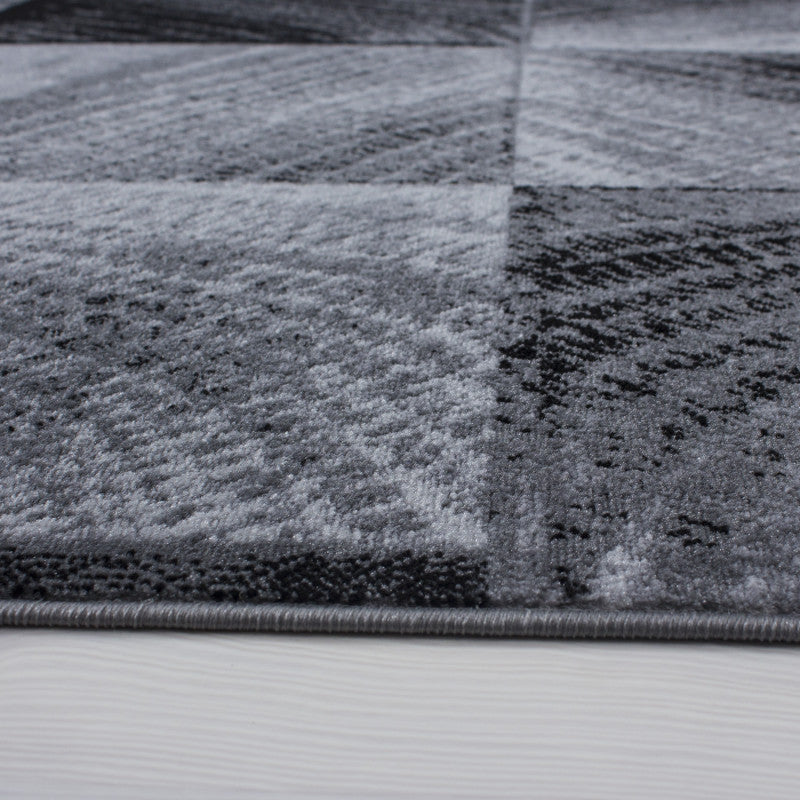 Kurzflor Teppich, Plus 8003, schwarz, rechteckig, Höhe 6mm