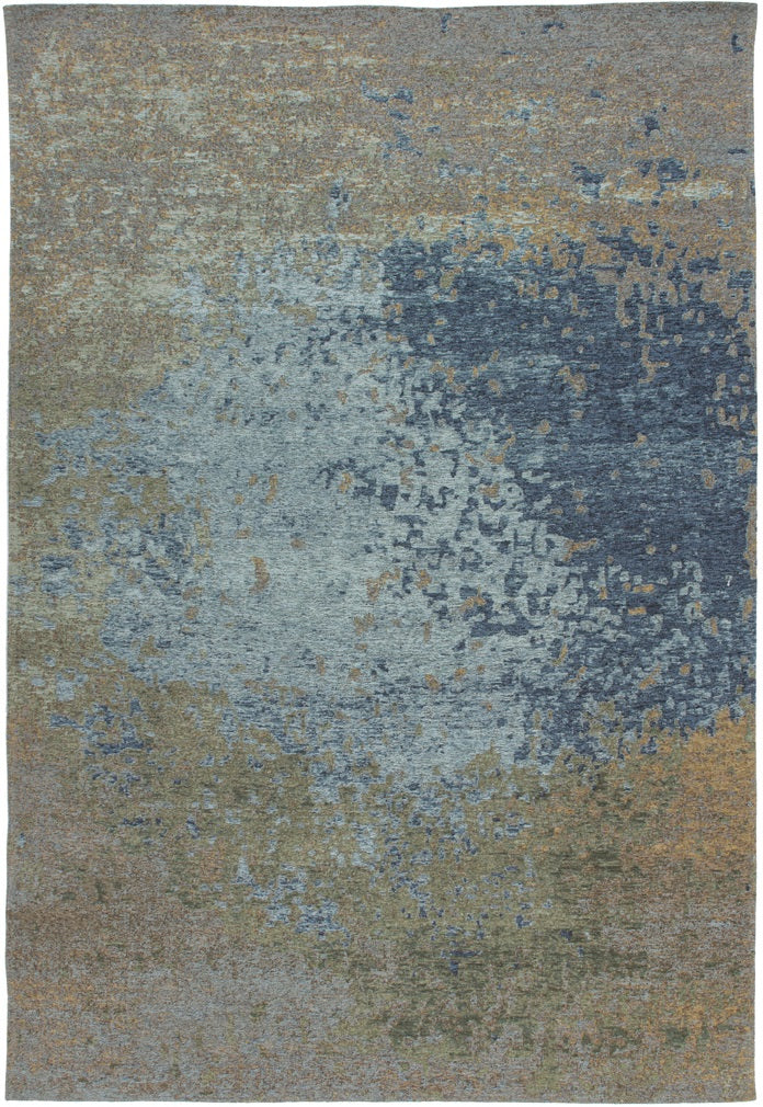 Vintage Teppich, Blaze 100, multi/blau, rechteckig, Höhe 8mm