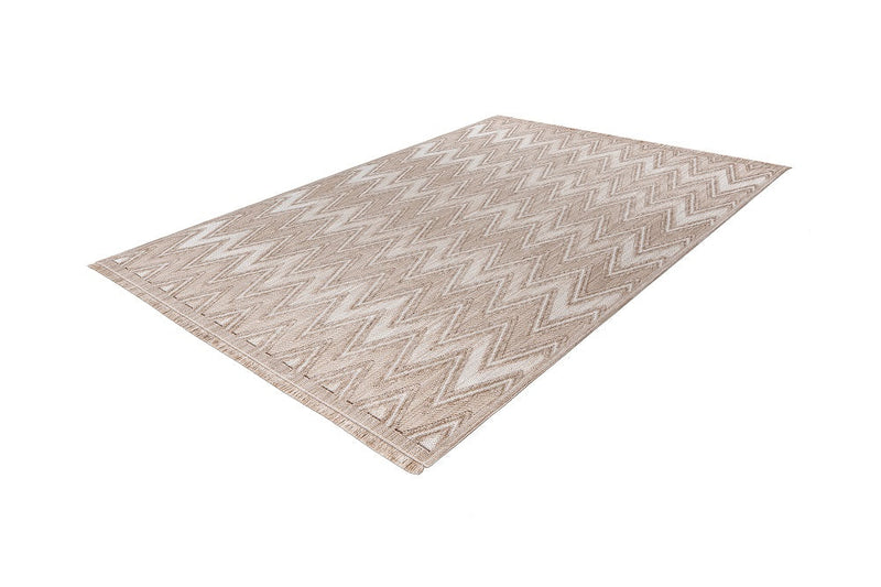 Kurzflor Teppich, Sarai 225, beige, rechteckig, Höhe 10mm