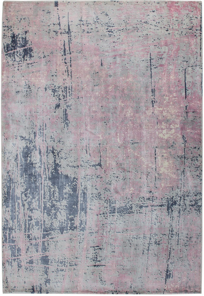 Hochflor Vintage Teppich, Ozean 490, rosa/blau, rechteckig, Höhe 17mm