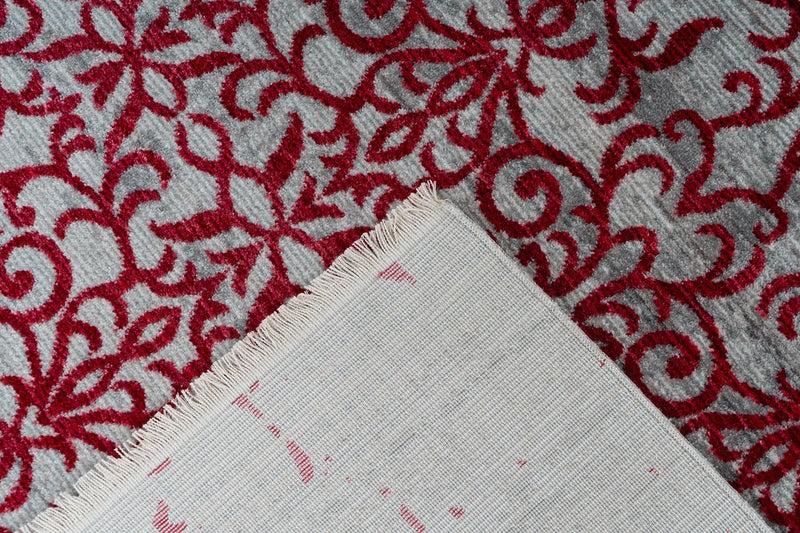 Vintage Teppich, Baroque 200, rot, rechteckig, Höhe 5mm