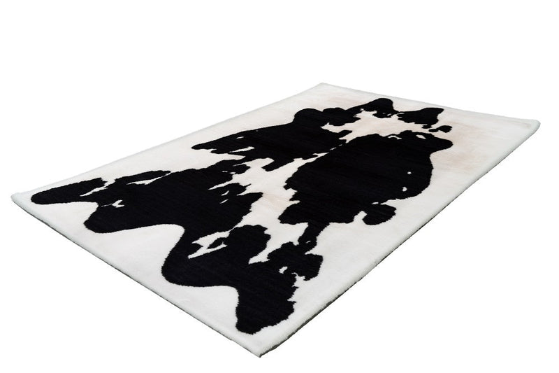 Hochflor Teppich, Tibar Animals 500, schwarz/weiß, rechteckig, Höhe 30mm