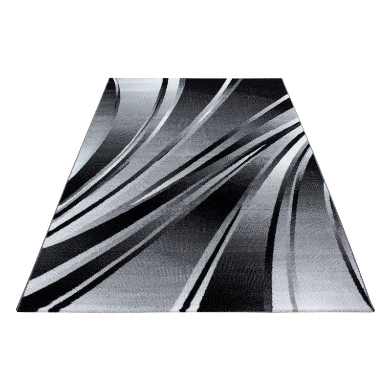 Kurzflor Teppich, Parma 9210, schwarz, rechteckig, Höhe 9mm