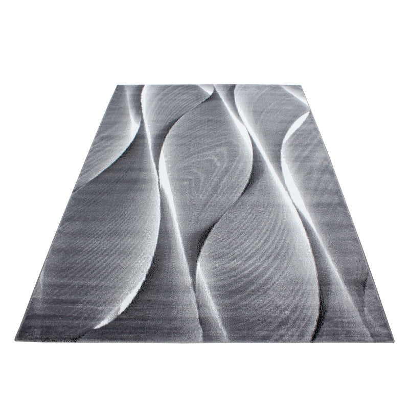 Kurzflor Teppich, Parma 9310, schwarz, rechteckig, Höhe 10mm