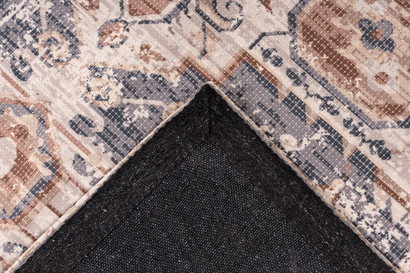 Kurzflor Teppich, Shangrila 100, grau/braun, rechteckig, Höhe 10mm